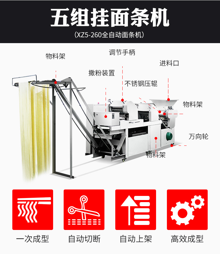 XZ5-260型号面条机-四川旭众机械设备有限公司